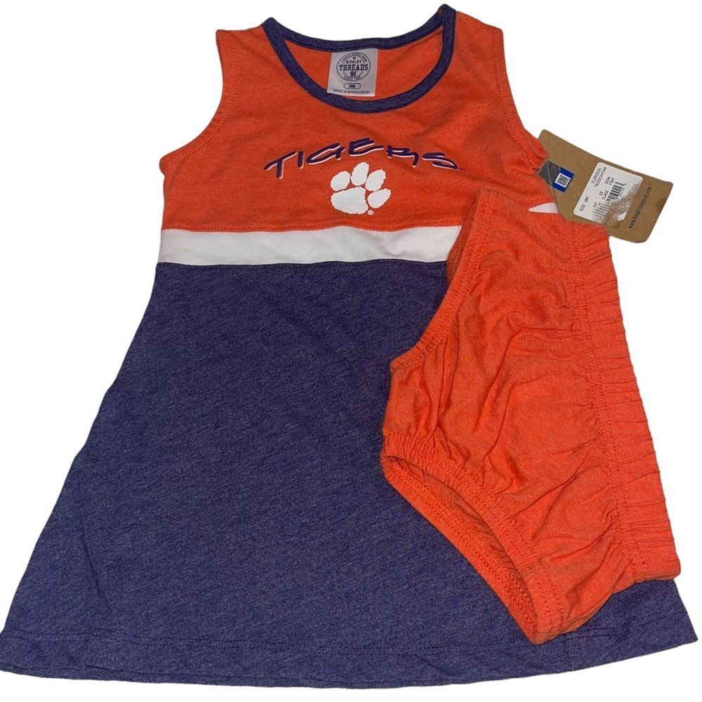 Clemson Tigers Dress with Diaper Cover - 18 mths